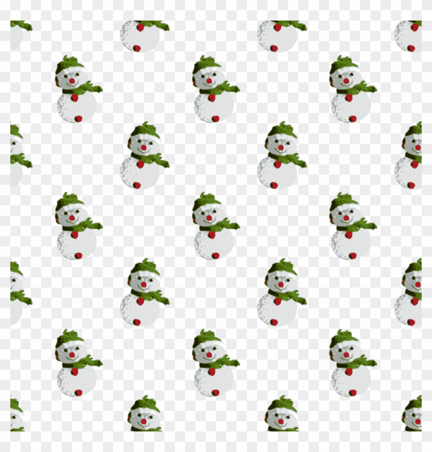Seamless Pattern Big Image Png Ⓒ - Snowman Pattern Png Clipart