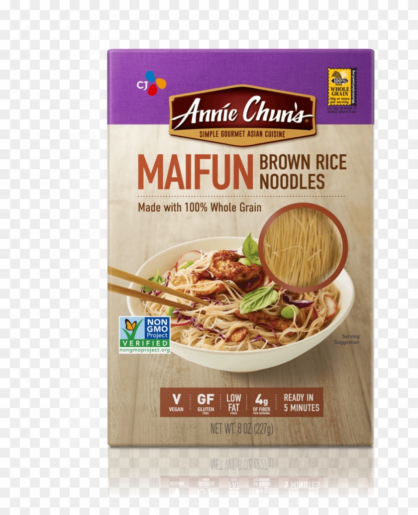 Whole Grain Maifun Brown Rice Noodles - Annie Chuns Brown Rice Noodles Clipart #1053900