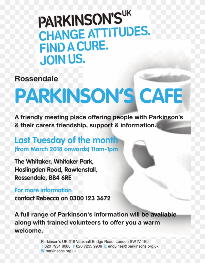 Rossendale Parkinsons Cafe - Parkinson's Uk Clipart