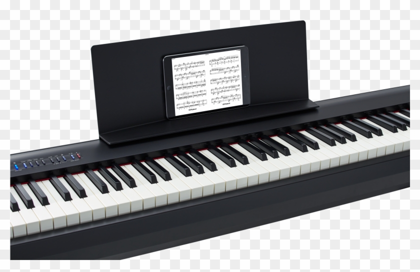 Fp-30 With Ipad - Roland Fp 30 Ipad Clipart
