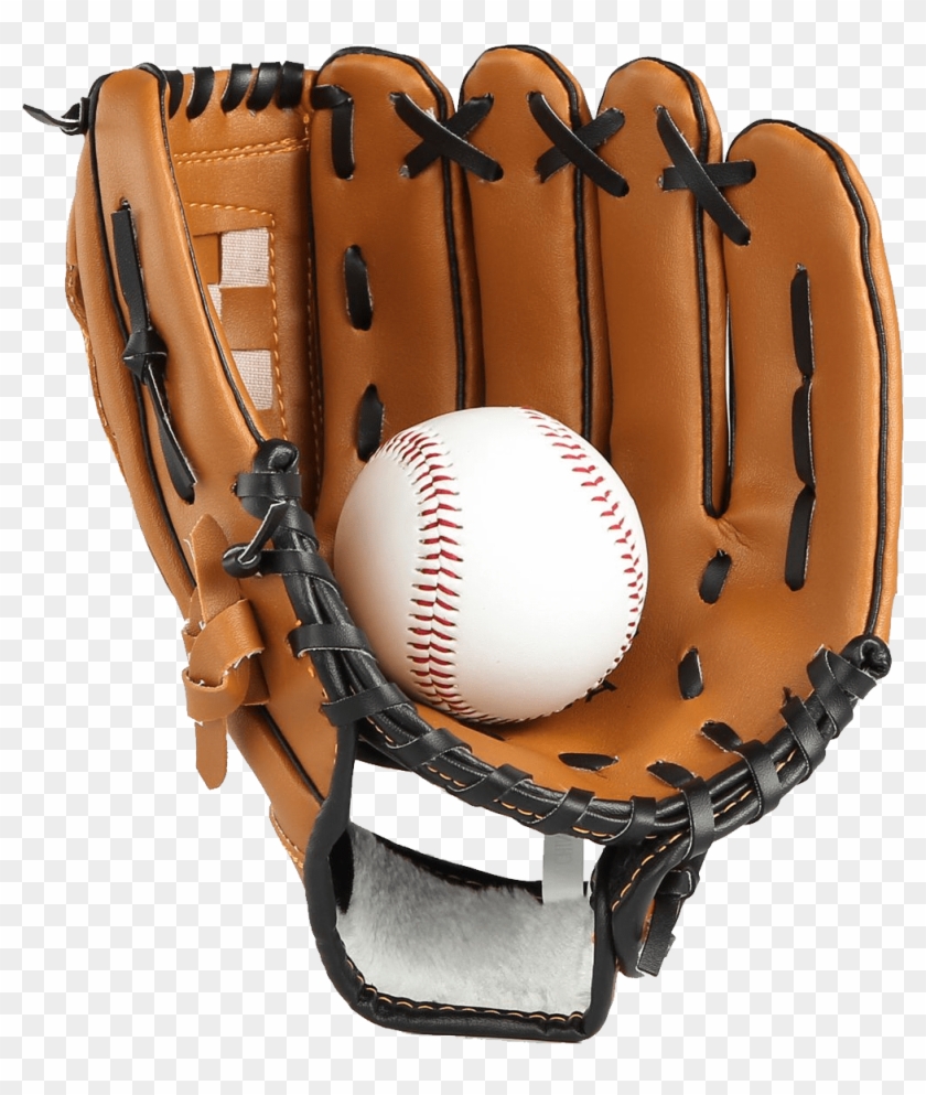 Baseball Glove And Ball - Baseball Glove Png Clipart #1054343