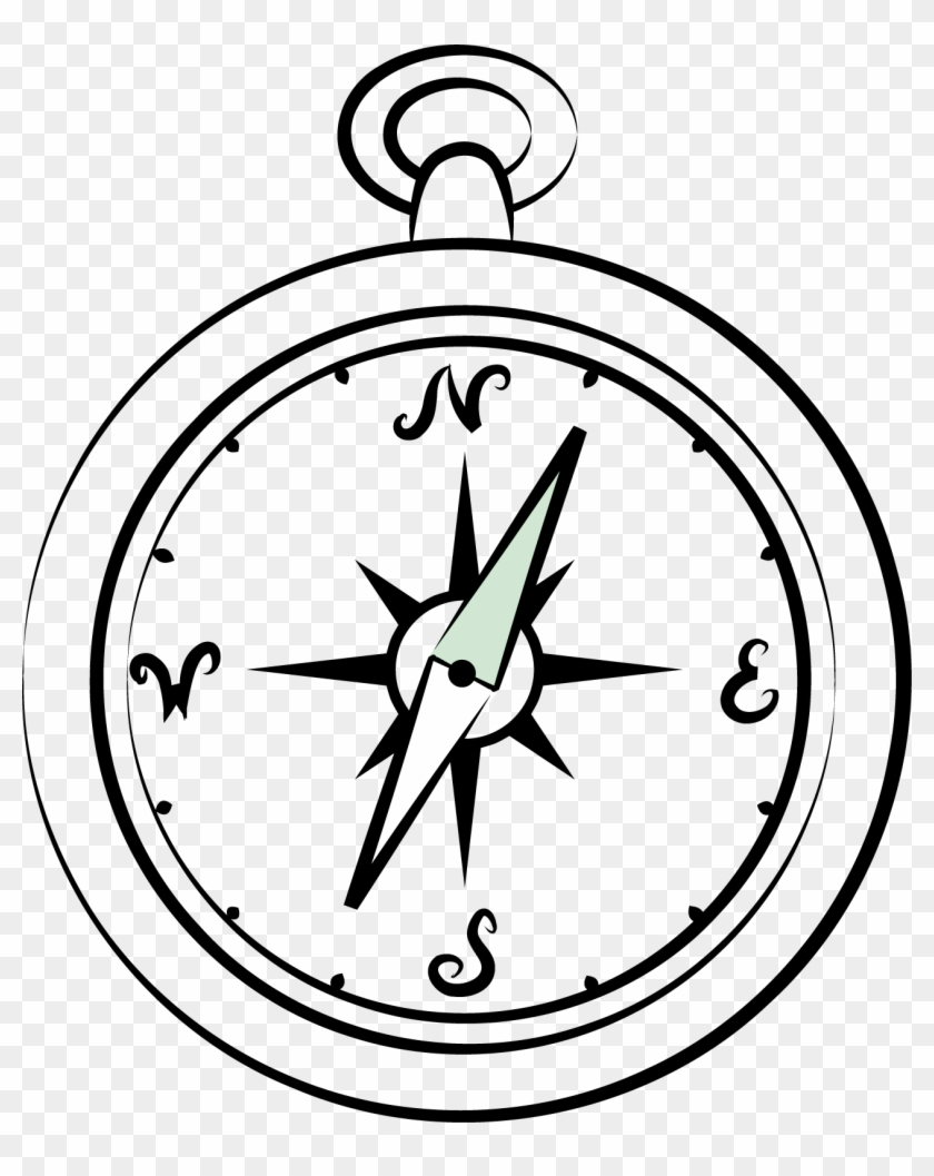Clip Art Library Compass Clip Art Drawn Transprent - Compasses To Draw Easy - Png Download