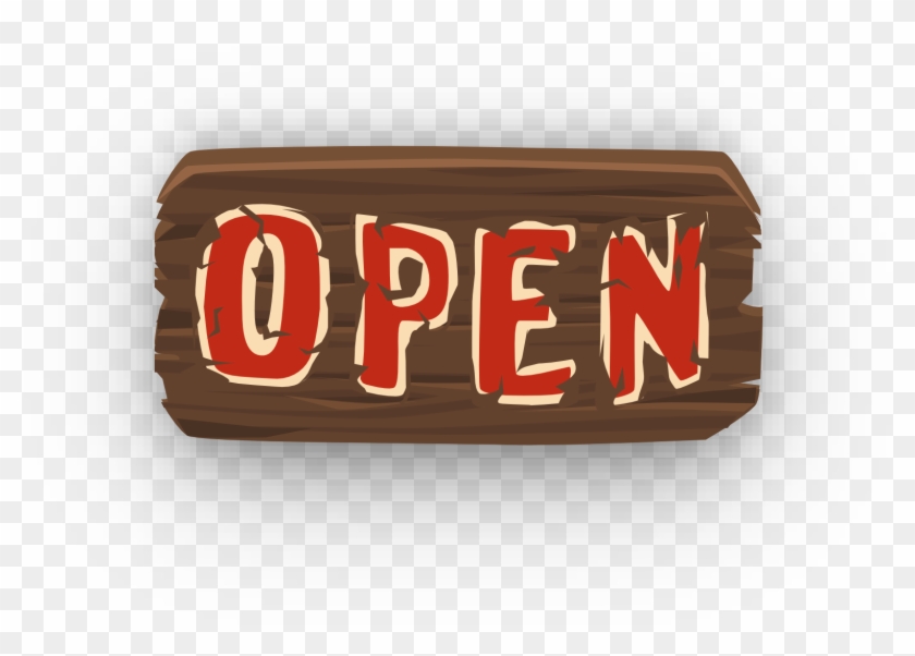 Open Sign Signage Business Store - Open Sign Clipart #1055310