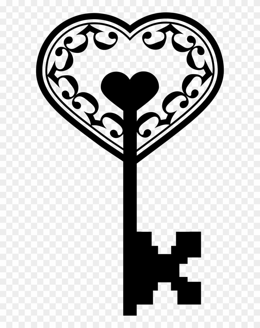 Heart Key Png Photo - Portable Network Graphics Clipart #1056336
