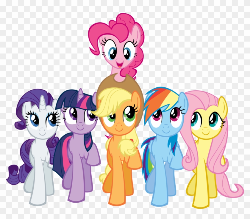 My Little Pony Characters Png Transparent Image - My Little Pony Group Clipart #1056721