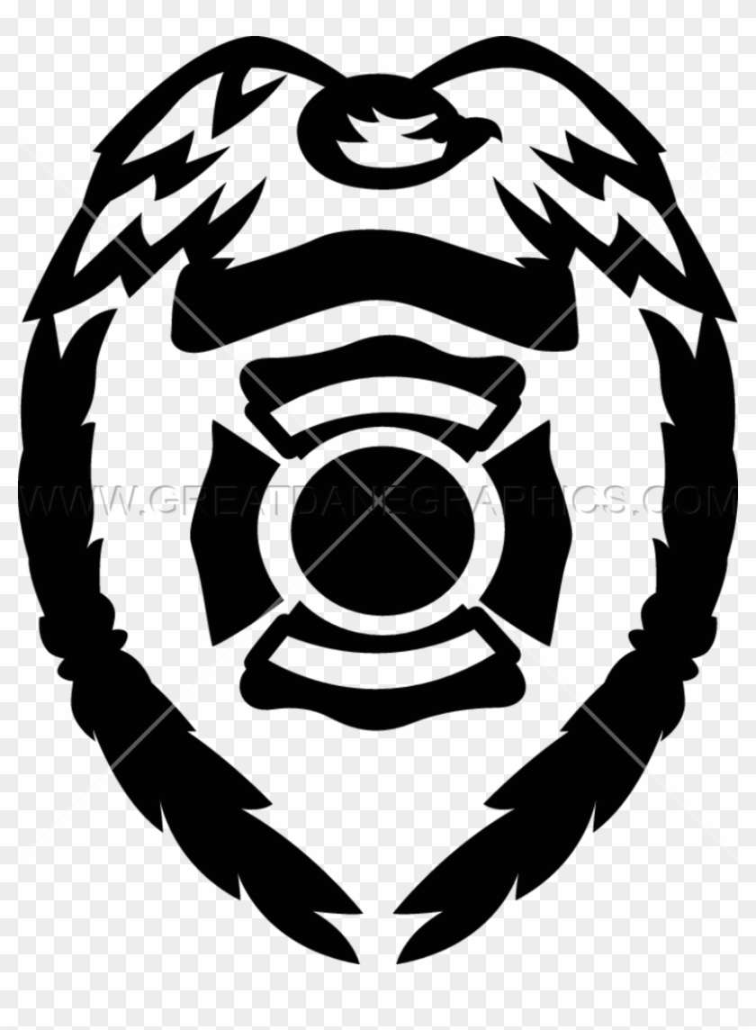 Png Freeuse Library Support Badge Production Ready - Placa De Policia Negra Clipart #1056874