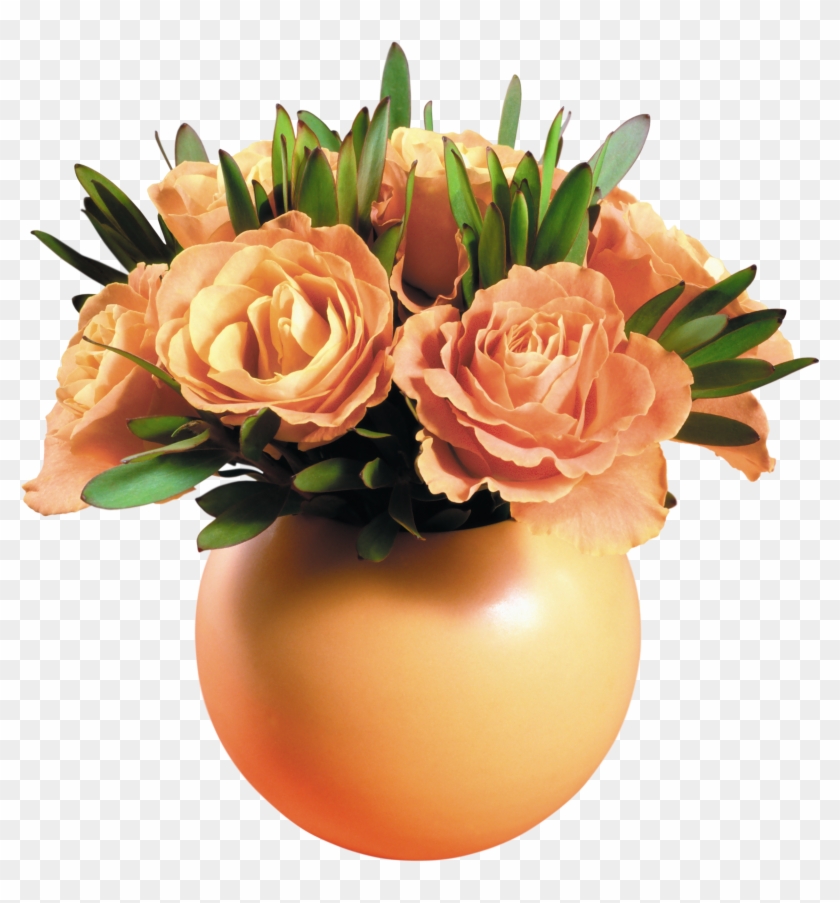 Yellow Rose Vase Transparent Png Picture Clipart