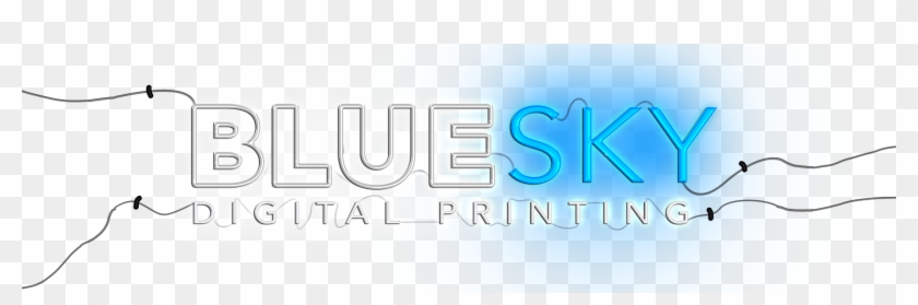 Blue Sky Digital Printing - Calligraphy Clipart #1057556