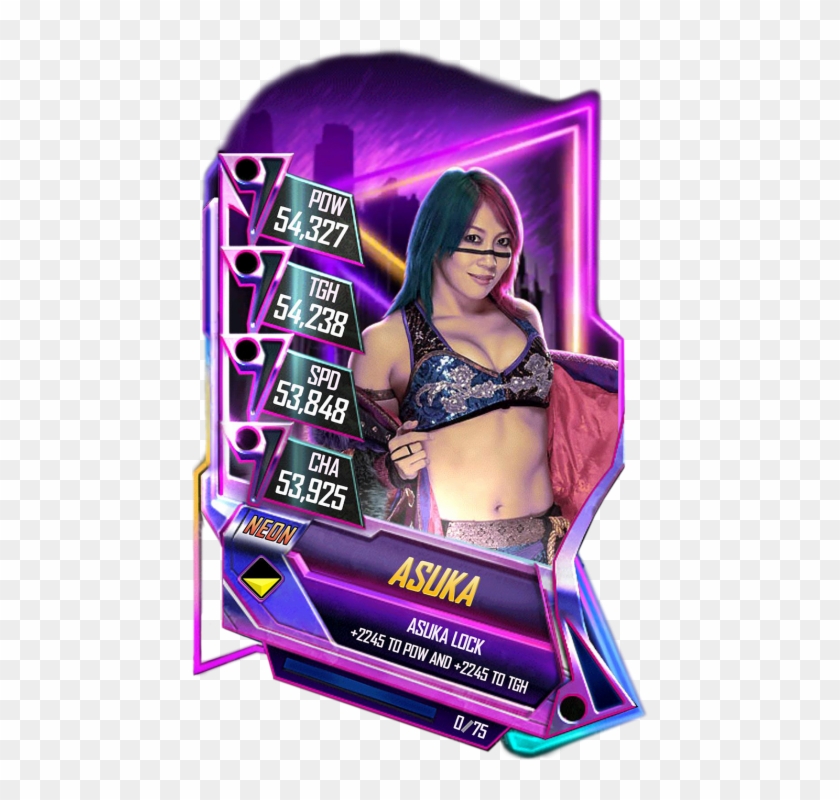 Asuka S5 23 Neon5 - Wwe Supercard Neon Qr Clipart