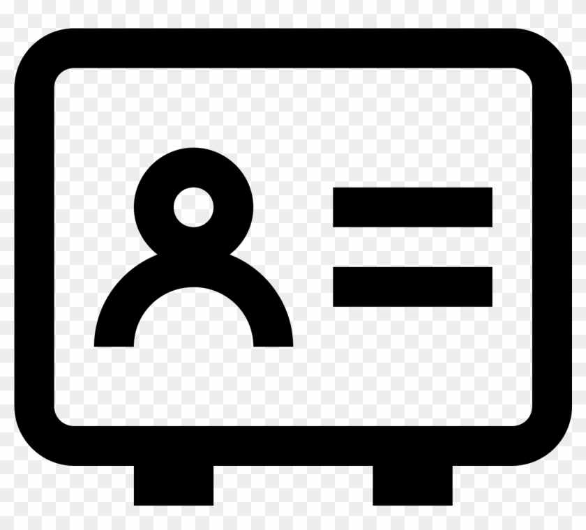 This Icon Represents A Contact Card - Circle Clipart #1058126