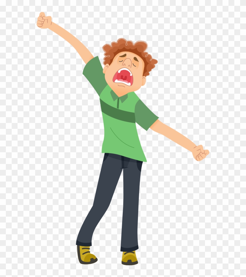 Teaching The Meaning Of "pandiculation" Through Dictionary - Cartoon Clipart #1058223