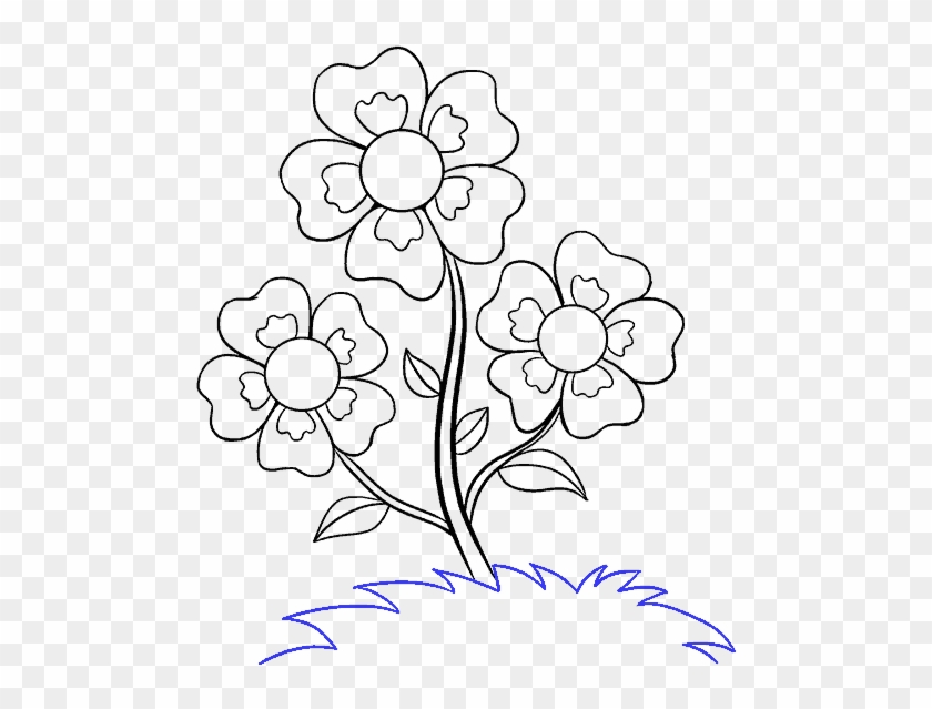 Flower Drawing Png - Cartoon Flower Drawing Png Clipart