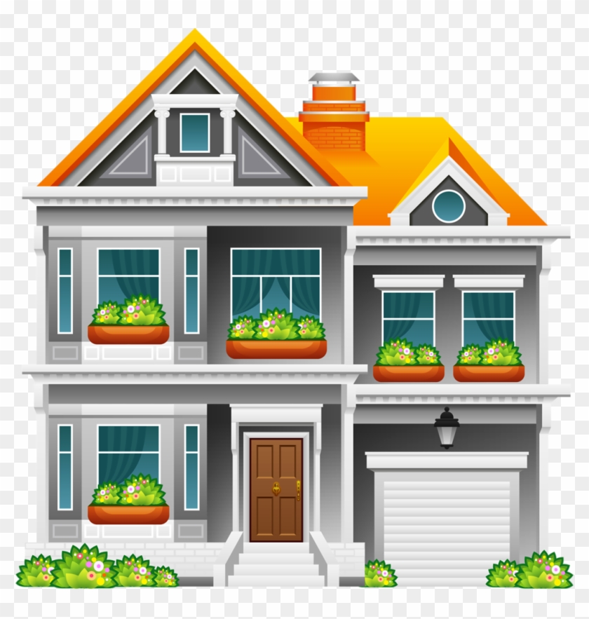 Banner Transparent Library Png Pinterest Clip Art Scrapbook - Beautiful Villa House Clipart #1058511