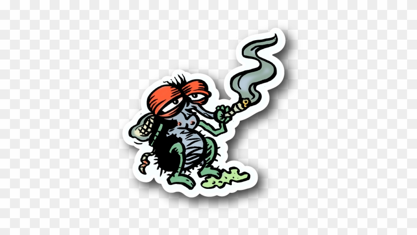 Ape Smoking Sticker - Cannabis Clipart