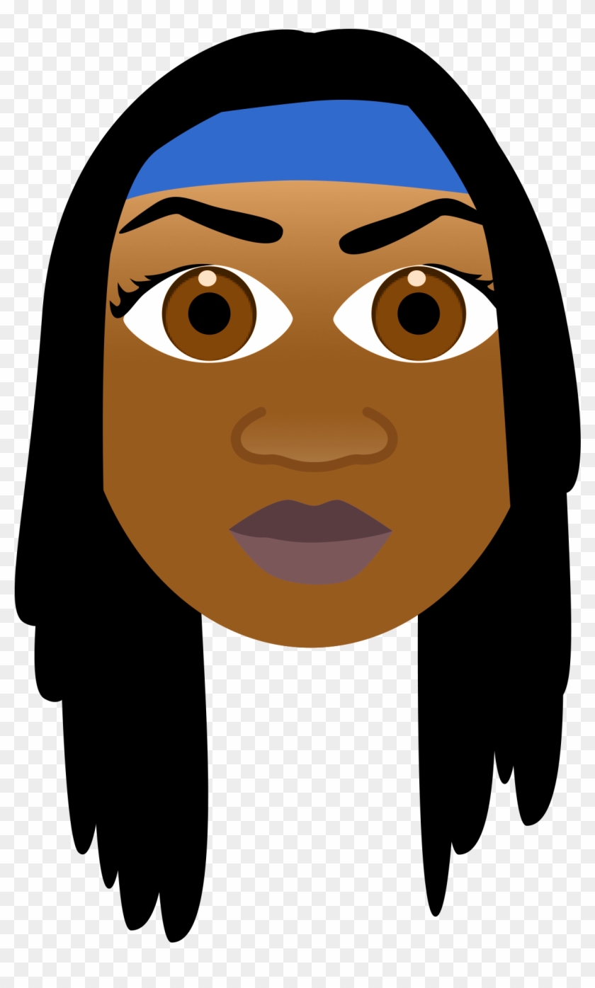 Walking Dead Emoji Michonne Dailydot - Cartoon Clipart #1059484