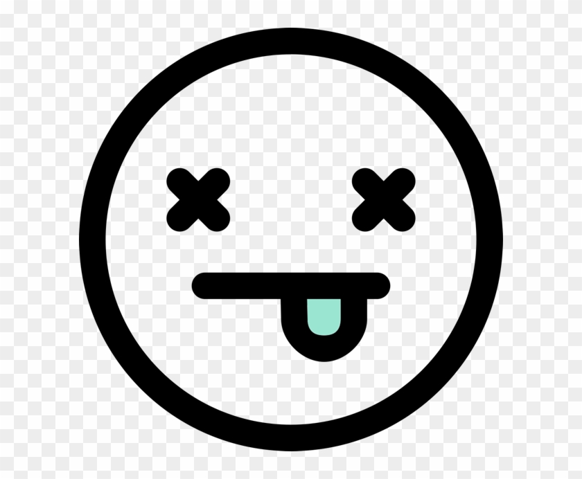 Dead Person Emoji - Transparent Background Dead Emoji Clipart #1059650