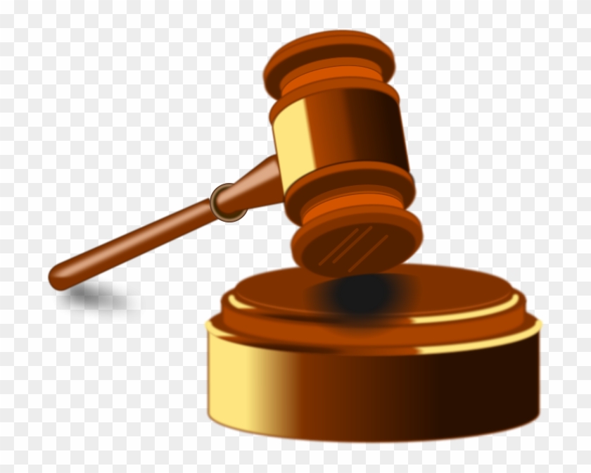 Judicial Hammer Cliparts - Law Hammer - Png Download