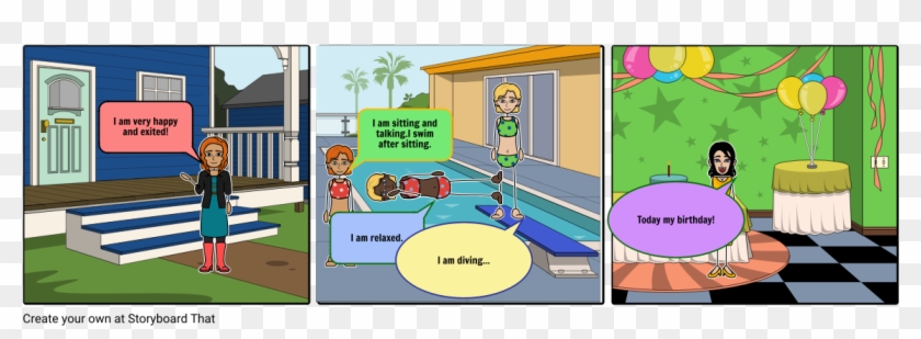 Pool Party - Cartoon Clipart #1059805