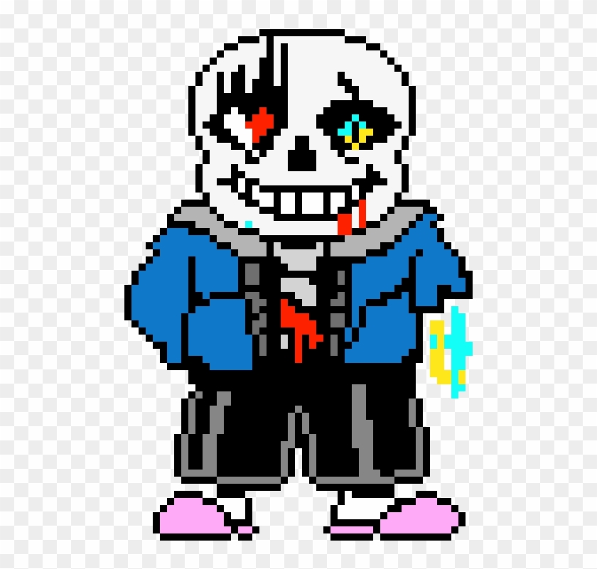 Sans Battle Sprite - Draw Sans Pixel Art Clipart