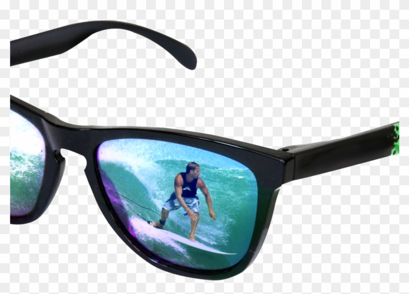 Sunglasses With Surfer Reflection Png Image - Sunglasses Clipart #1060180