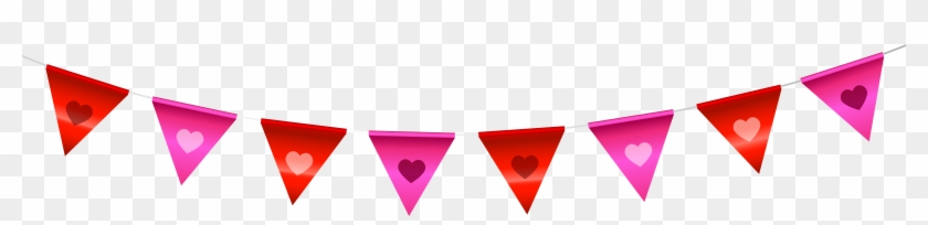 Clip Royalty Free Stock Heart Streamer Png Clip Art - Transparent Background Valentines Png #1060275