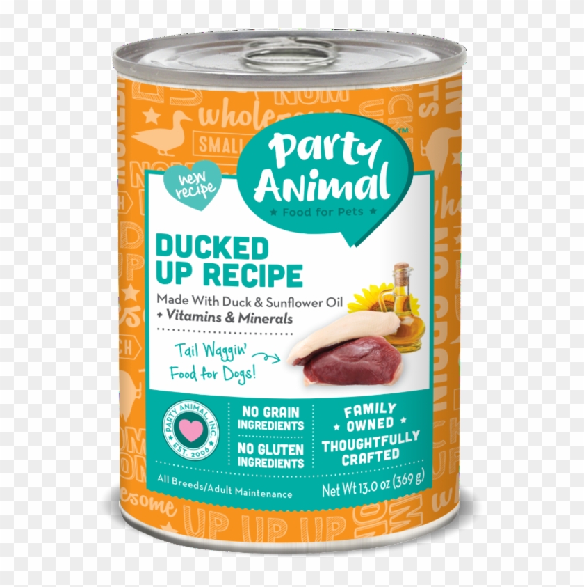 Party Animal Grain Free Ducked Up Recipe Canned Dog - Party Animal Clipart #1060862