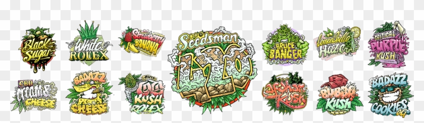 Sman 420 Strain Banner Full - Cartoon Clipart #1060928