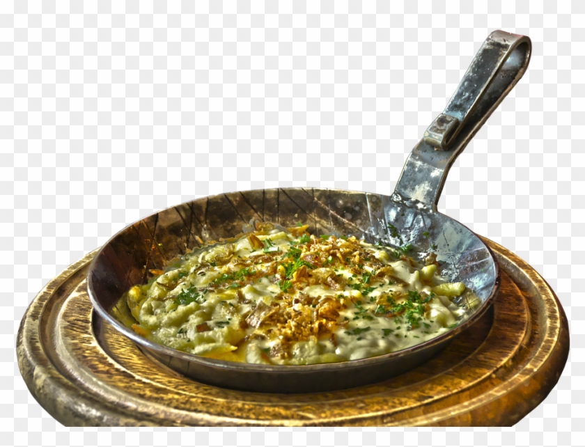 Pan, Spätzle, Noodle Dish, Cheese Noodles, Frying Pan - Asian Soups Clipart #1060958