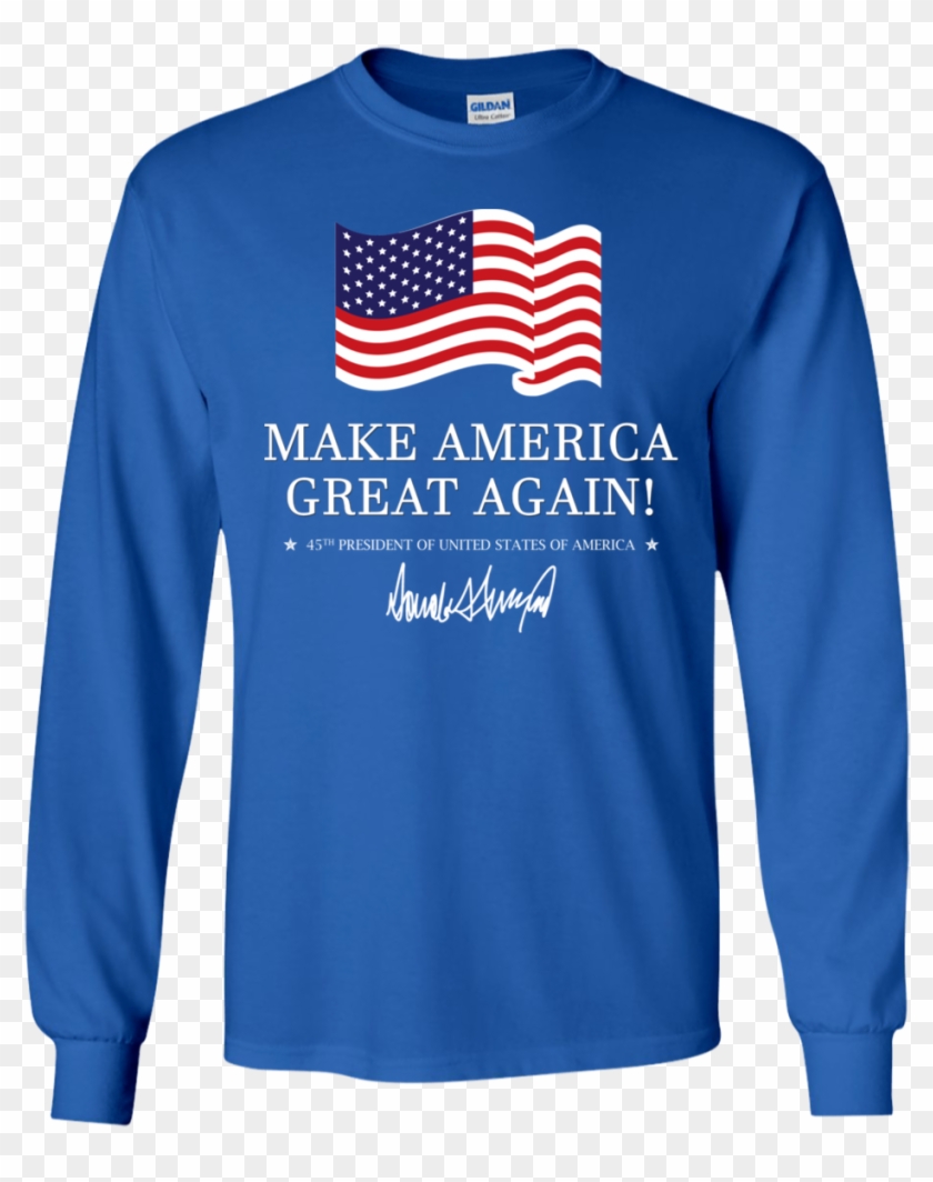 Make America Great Again Trump Long Sleeve T-shirt - Shirt Clipart #1061086
