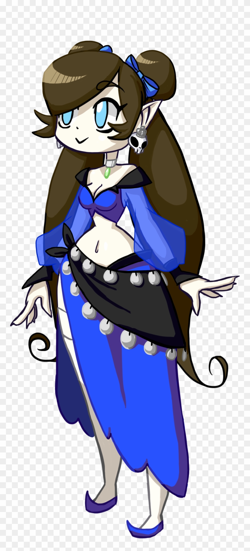 I Drew Myself In The Shantae ½ Genie Hero Style While - Cartoon Clipart