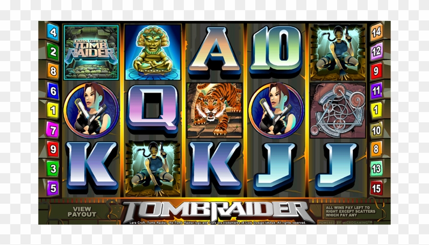 The First Of Tomb Raider Slots Has 5 Reels, 15 Paylines - Jackpot City Casino Slot Games Clipart #1062186
