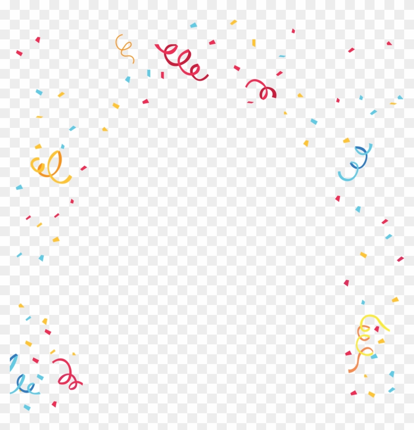 Birthday Confetti - Visual Arts Clipart #1062187