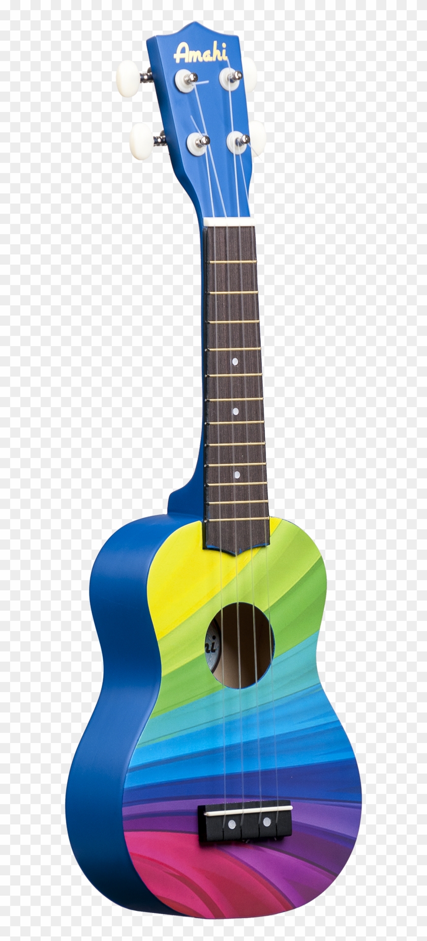 Rainbow Wave Ukulele - Rainbow Ukulele Clipart #1062381