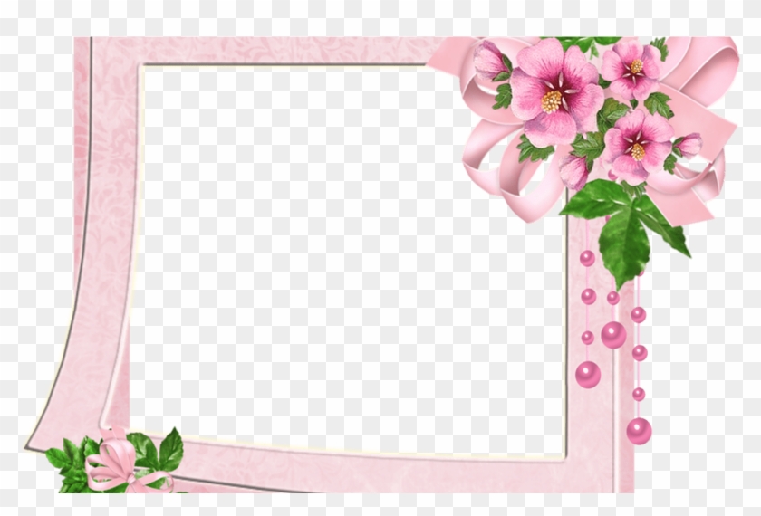 Cute Pink Transparent Photo Frame With Flowers Gallery - Good Morning Thought Sai Baba Clipart