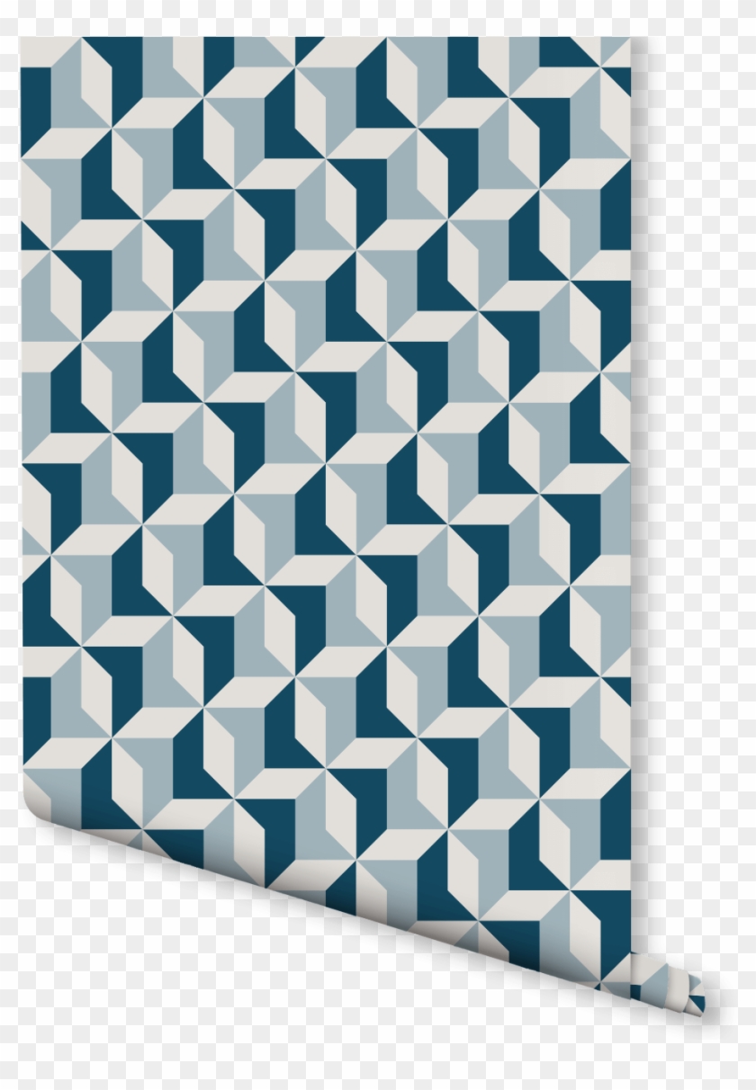 Elevate Your Interior Décor With A Scandi Geometric - Gray Blue Wallpaper For Bedroom Clipart #1063003