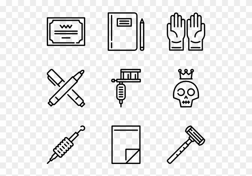 Tattoo Studio - Laundry Icons Png Clipart