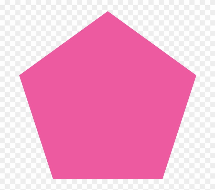 Free Download Geometric Shape Clipart Pentagon Line - Pentagon Shape With Color - Png Download