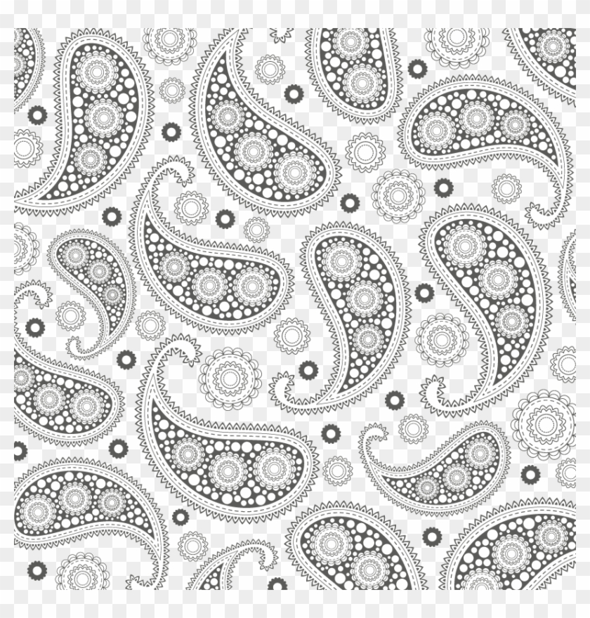 Applying The Clipping Mask To The Paisley Pattern - Paisley Design Paisley Transparent Background - Png Download #1063078