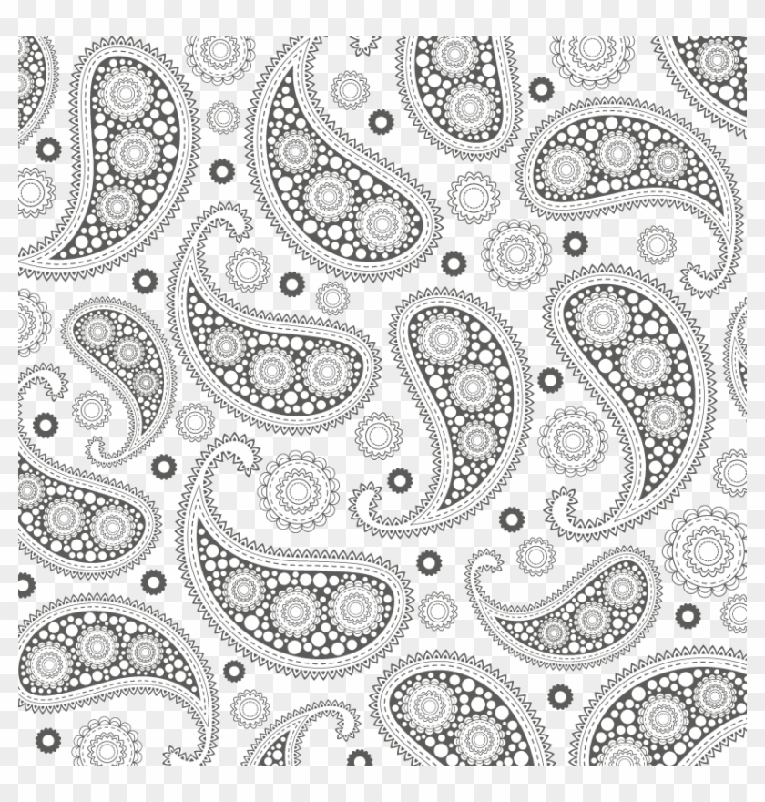 Applying The Clipping Mask To The Paisley Pattern - Paisley Design Paisley Transparent Background - Png Download