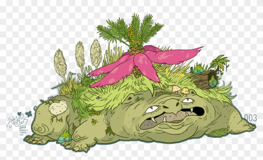 “ This Venusaur Is Too Heavy To Lift Itself, And Has - Venusaur Art Clipart #1063571