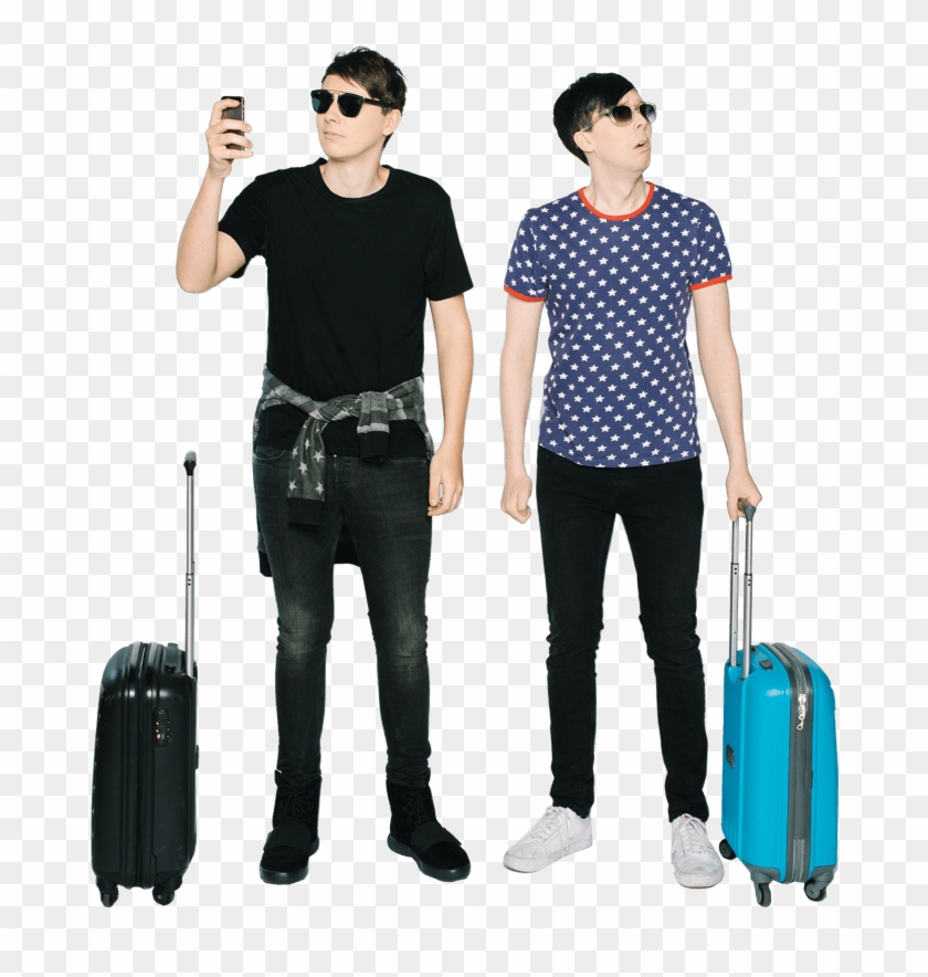 Dan And Phil Go Outside - Hand Luggage Clipart