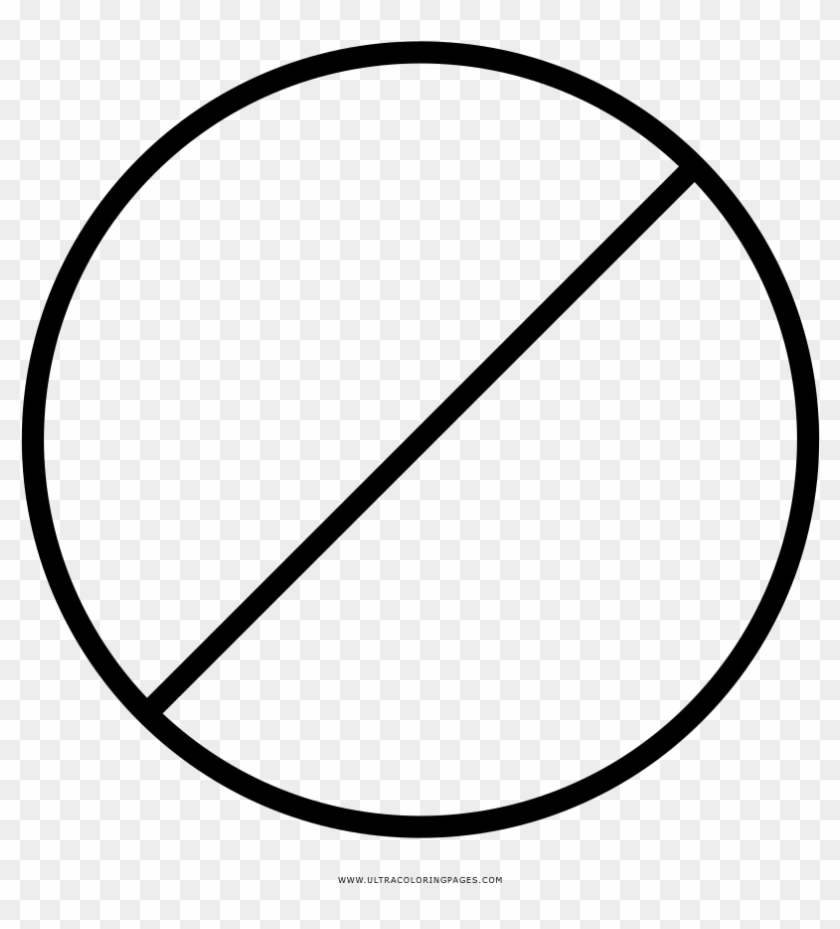 Dibujo De Prohibido Para Colorear - Manual Del Usuario Transmicable Clipart #1064135