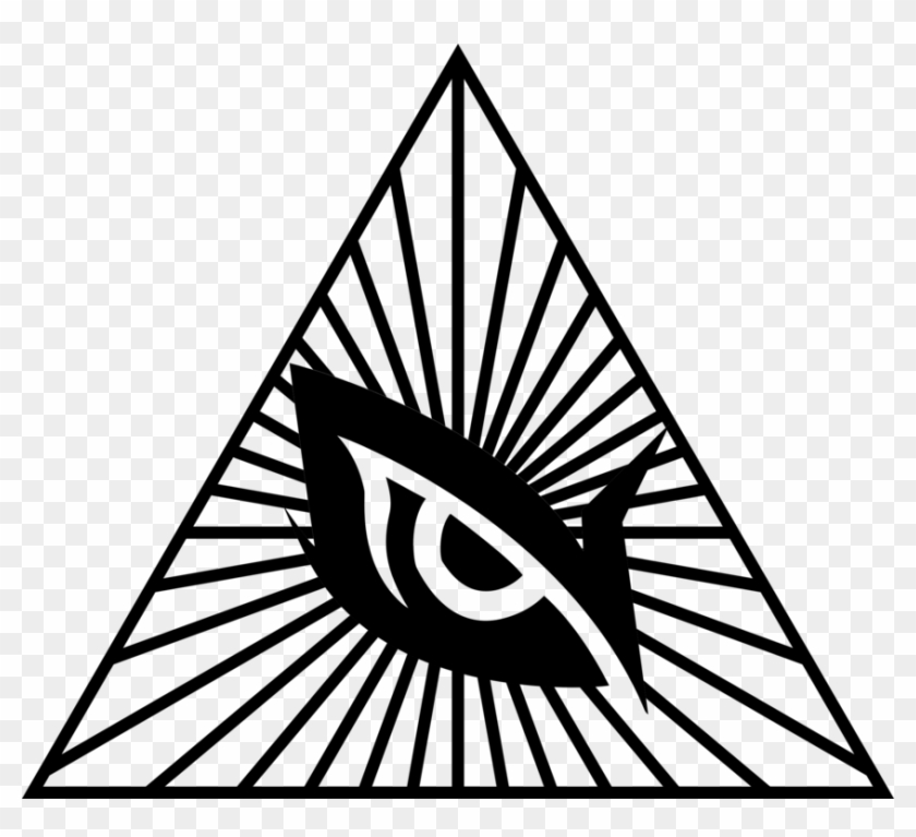 Eye Of Providence Freemasonry - Illuminati Eye Symbol Clipart #1064523