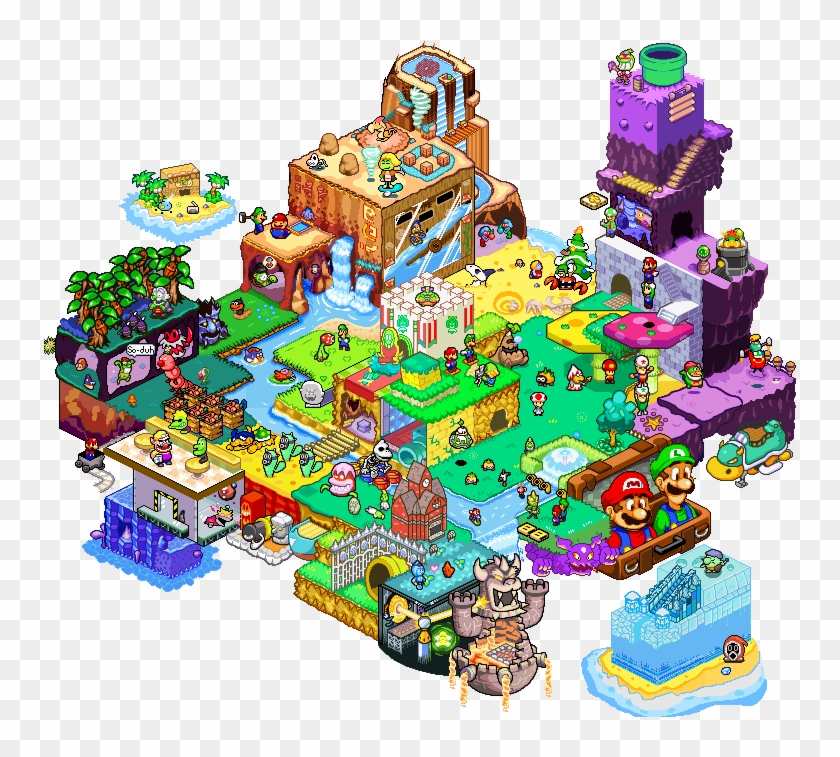 View Samegoogleiqdbsaucenao Superstar Saga Diorama - Mario Luigi Superstar Saga Bowser's Minions Bowletta Clipart