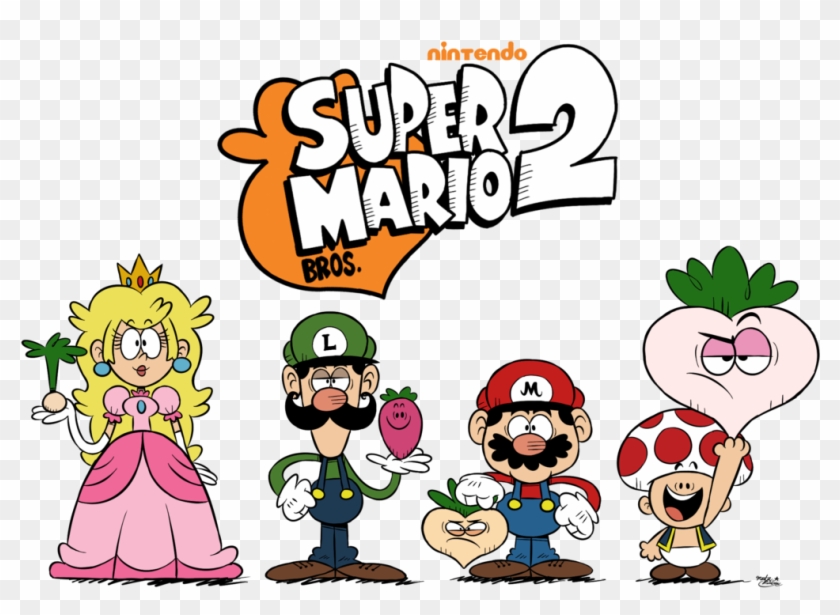 Mi Super Mario Bros - Loud House Art Style Clipart