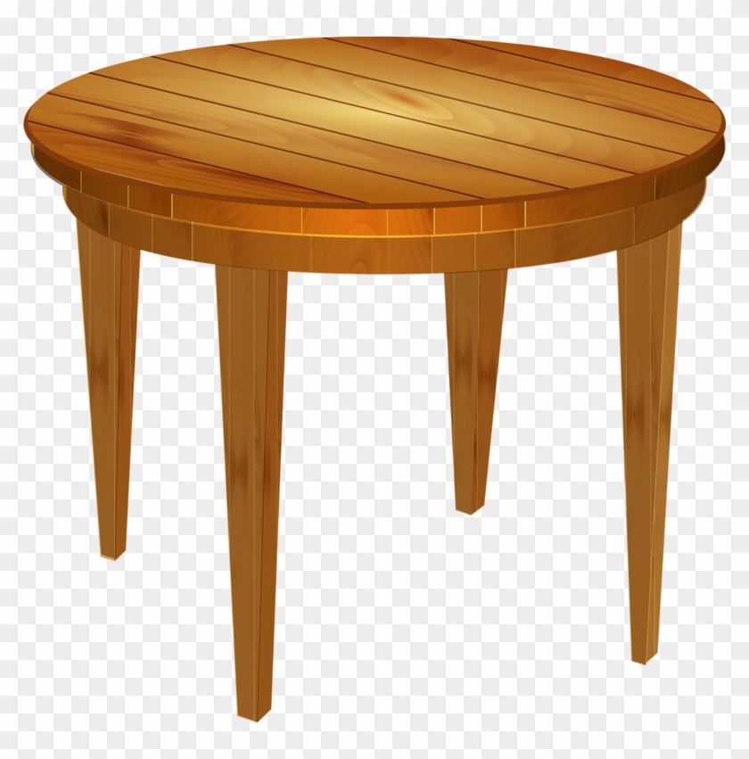 Free Library Empty Round Table Png Pinterest Clip Art - Wooden Table Vector Png Transparent Png #1064769