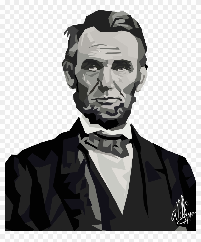 Abraham Lincoln Vector Art American President - Motivation Clipart