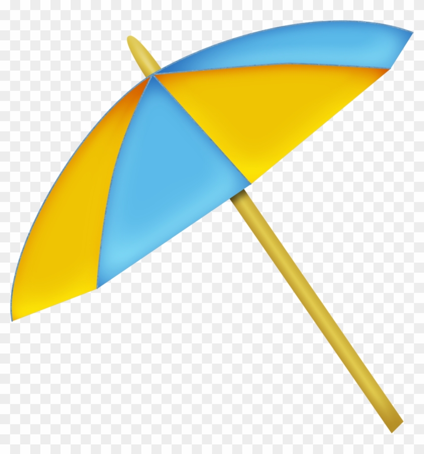 Beach Umbrella - Dibujos De Sombrillas De Playa Clipart #1064919