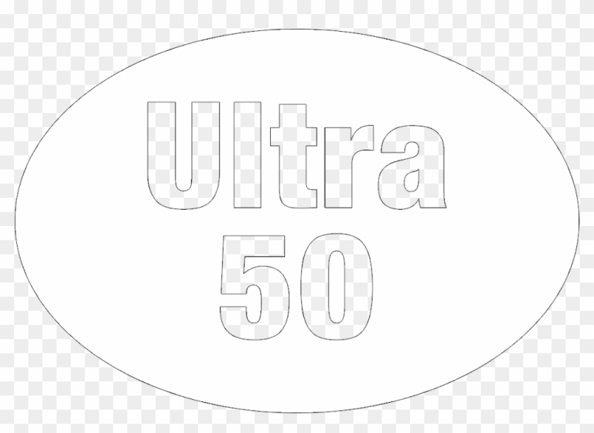 Ultra 50 White - Circle Clipart #1065092