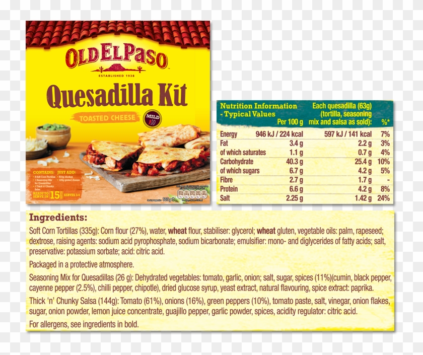 Make Perfect Quesadillas The Easy Way With This Quesadilla - Quesadillas Old El Paso Clipart